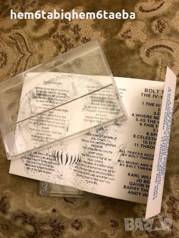 Рядка касетка!BOLT THROWER - The Fourth Crusade с разгъваща се обложка - King's Records, снимка 2 - Аудио касети - 27849017