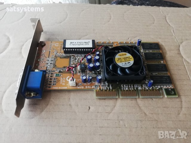  Видео карта NVidia Riva TNT2 M64 Pro 32MB SDR 64bit AGP, снимка 5 - Видеокарти - 43044722