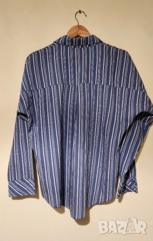 Дамска риза на райе (oversize стил) LBD, снимка 5 - Ризи - 52828787