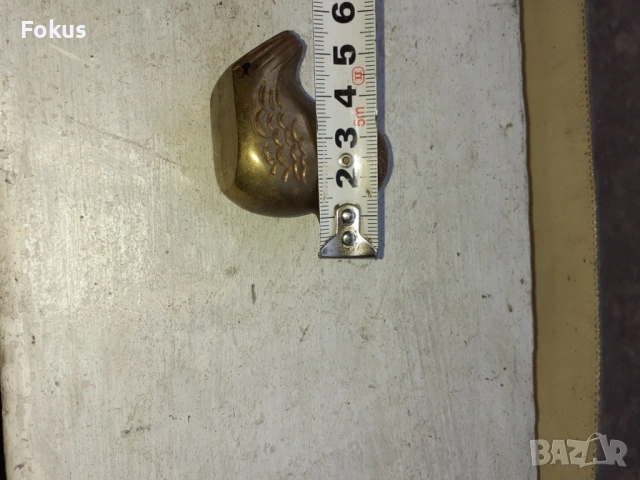 КОКОШКА ПИЛЕ БРОНЗ МЕСИНГ, снимка 5 - Антикварни и старинни предмети - 53525703