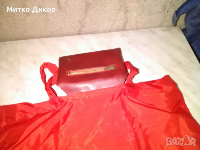 Сгъваема пазарска чанта от соца Техноекспорт 39х34см нова, снимка 7 - Чанти - 49964239