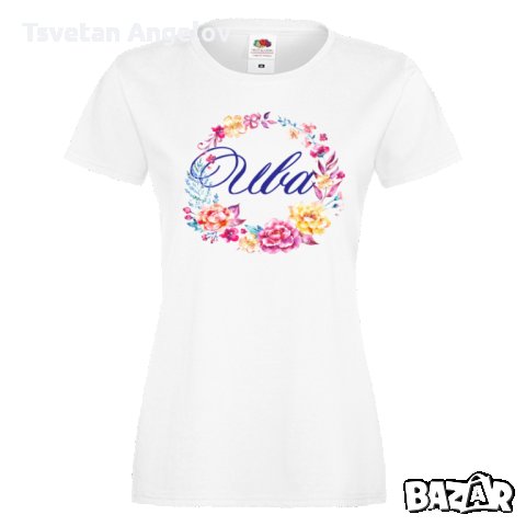 Дамска тениска Цветница Ива Цветен венец
