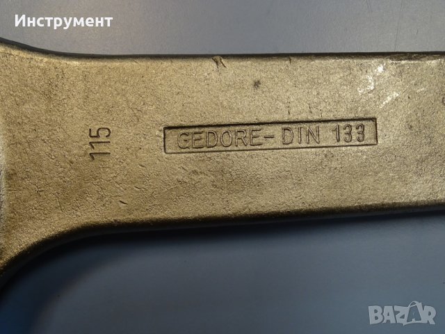 Ключ гаечен ударен едностранен Gedore B04326-115mm Metric Open Ended Slogging Spаnner, снимка 2 - Ключове - 43240446