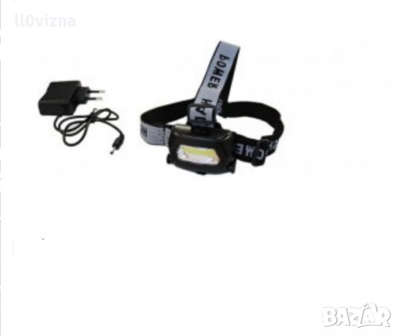 Фенер за глава + зарядно LED (3 светлини) 