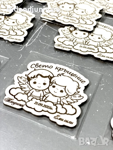 Подаръчета за кръщене - ангелчета, снимка 4 - Декорация за дома - 46705908
