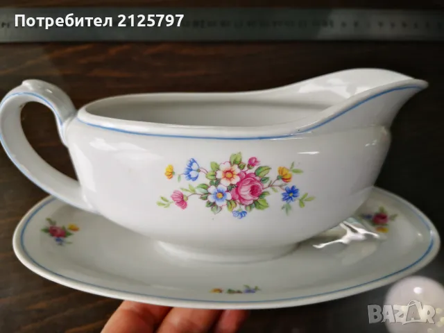 Порцеланова сосиера Zeh Scherzer 60 Jahre Bavaria, Germany , снимка 4 - Антикварни и старинни предмети - 49798073