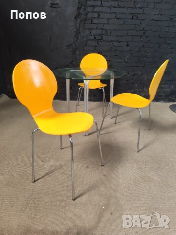 Тройка трапезни столове, снимка 3 - Столове - 53343747
