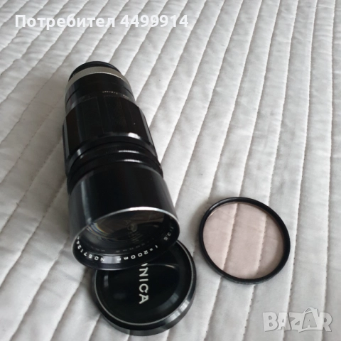 Обектив Konica HEXANON 200mm F/3.5 с фиксирано фокусно, снимка 4 - Обективи и филтри - 52570869