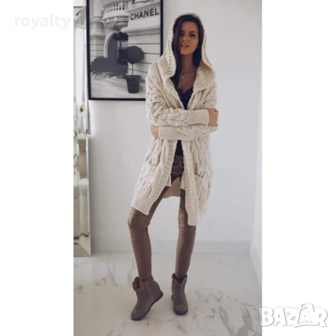 Дълга жилетка с качулка Различни цветове , снимка 5 - Жилетки - 52162983