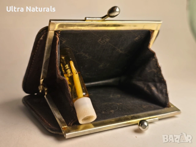 Винтидж кожено портмоне за монети – естествена кожа – ретро модел, снимка 6 - Портфейли, портмонета - 53566485