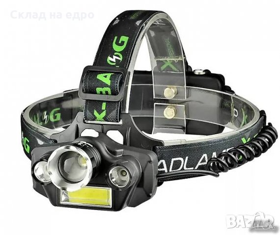 МОЩЕН ZOOM LED четворен челник / фенер за глава Акумулаторен chelnik, снимка 2 - Други инструменти - 28604774