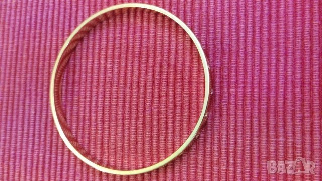 Златна гривна Svarovski с кристали. , снимка 4 - Гривни - 40804663