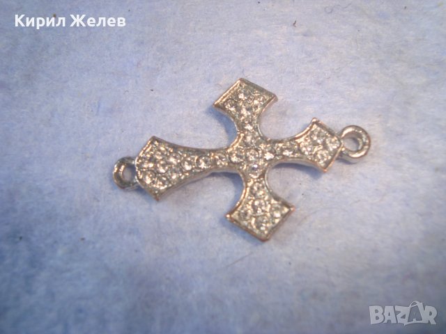 ПОСРЕБРЕНО КРАСИВО АРТ КРЪСТЧЕ ИНКРУСТИРАНО с ИСКРЯЩИ КРИСТАЛИ 20782, снимка 5 - Други - 36950441