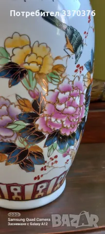 Китайска ваза-ръчно рисувана, снимка 4 - Декорация за дома - 49973452