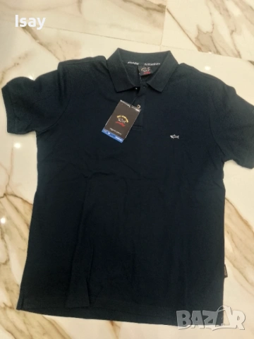 Мъжка тениска Паул Шарк в тъмно син цвят 2ХЛ последен размер , снимка 3 - Тениски - 53169125