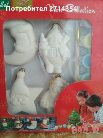 Коледна декорация за оцветяване , снимка 3 - Рисуване и оцветяване - 35084412