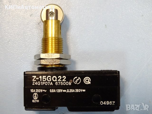 микропревключвател Omron Z-15GQ22 Micro Switch Roller Plunger, снимка 4 - Резервни части за машини - 37523033