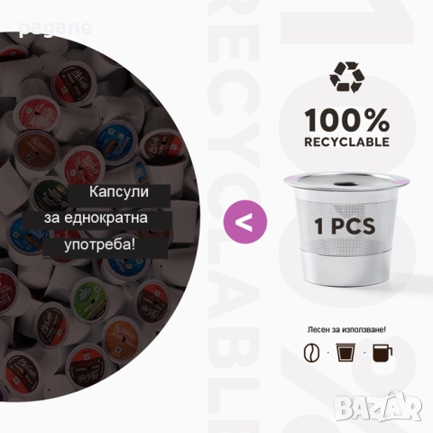 Метална капсула за кафе машини Кеуриг / Keurig, снимка 2 - Аксесоари за кухня - 52221624
