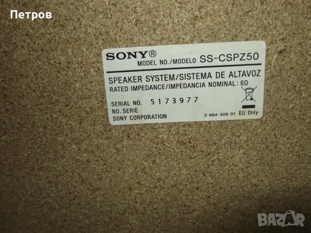 тонколони Sony SS-CSPZ50, снимка 5 - Тонколони - 37437692