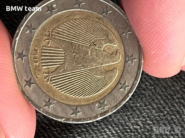 Монета 2 евро A 2002 г 
