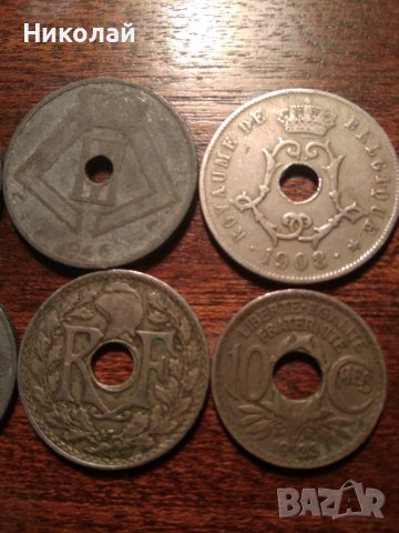 Лот френски и белгийски монети , снимка 6 - Нумизматика и бонистика - 37509662