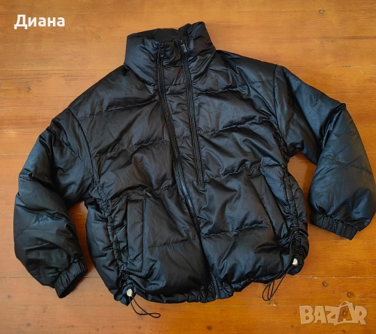 черно зимно яке , снимка 3 - Якета - 52922307