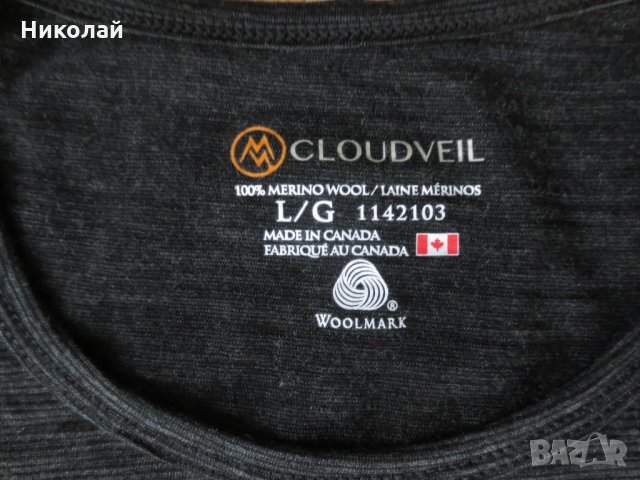 Cloudveil мерино блуза, снимка 4 - Спортни екипи - 35186399