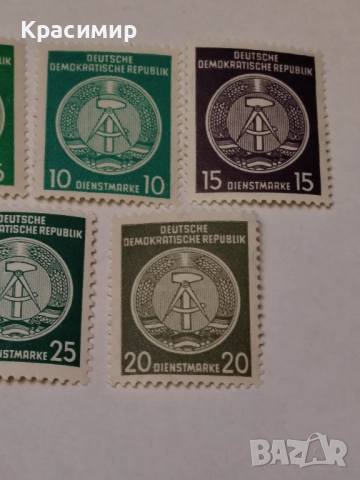 Винтидж ПОЩЕНСКИ марки ГДР. Минт , снимка 5 - Филателия - 52939571
