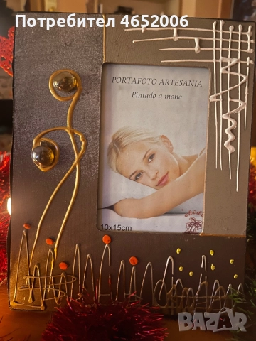 Ръчно рисувана декоративна рамка – 10х15 см – 18лв., снимка 2 - Декорация за дома - 52673474