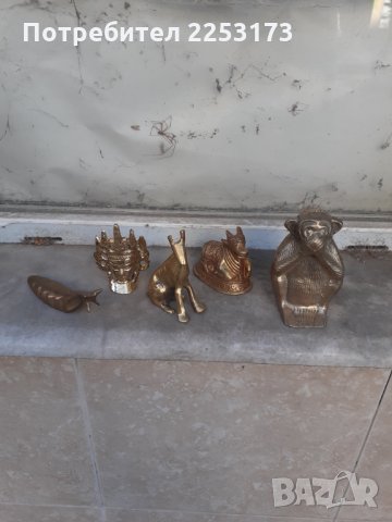 Индийски месингови фигури,животни.
