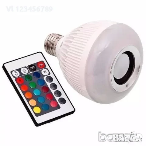 Блутут Диско крушка с ТОНКОЛОНА + BLUETOOTH, снимка 3 - Други - 50786347