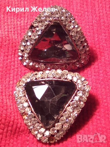 ПОЗЛАТЕНИ КРИСТАЛНИ ФАСЕТИРАНИ АРТ ДЕКО СТИЛ ВИНТИДЖ ОБЕЦИ 29845, снимка 10 - Обеци - 37715770