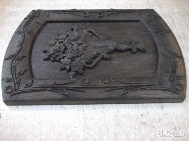 Пано "Ваза с цветя" дървено, снимка 2 - Пана - 40812600