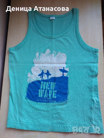 Тениски, потници, бански, къси панталони, халат, ризка с папийонка, шапка Спайдърмен размер 122/128, снимка 4 - Детски тениски и потници - 36740066