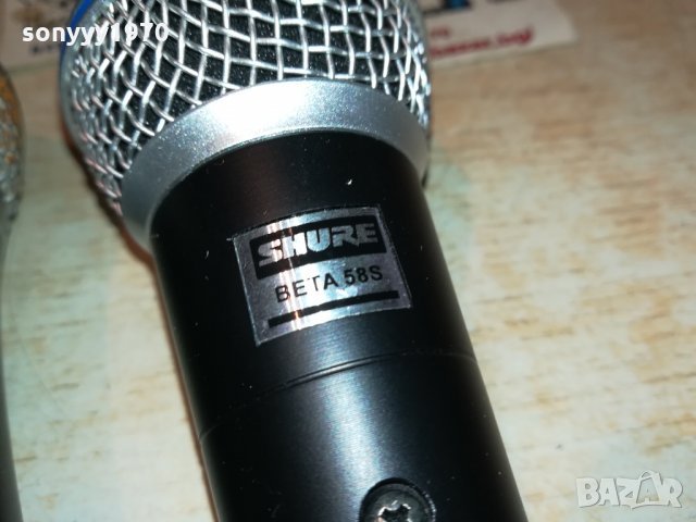 SHURE PG58 & SHURE BETA 58S 0912211353, снимка 8 - Микрофони - 35083383