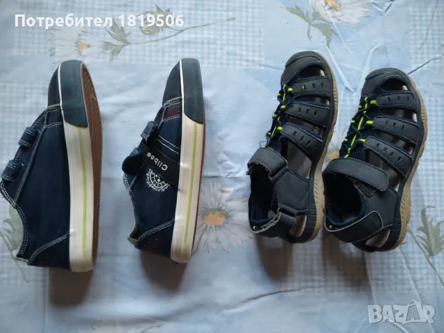 летни обувки за момче номер 35,2бр по 5лв+бонус7бр чорапки, снимка 4 - Детски обувки - 50330290