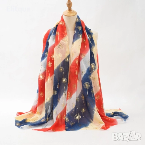 Пролетна експлозия от турски шалове различни цветове и модели. Размер: 90/180см, снимка 6 - Шалове - 52894796