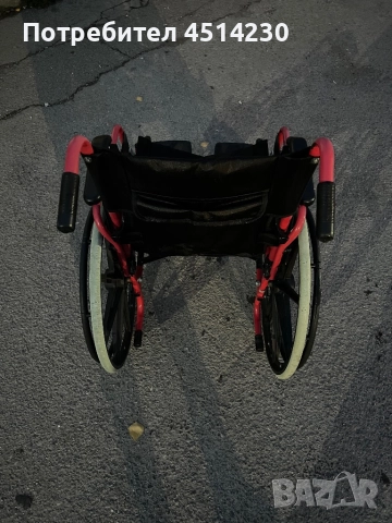 Лека инвалидна количка – удобна, стабилна и готова за използване, снимка 4 - Инвалидни колички - 52496900