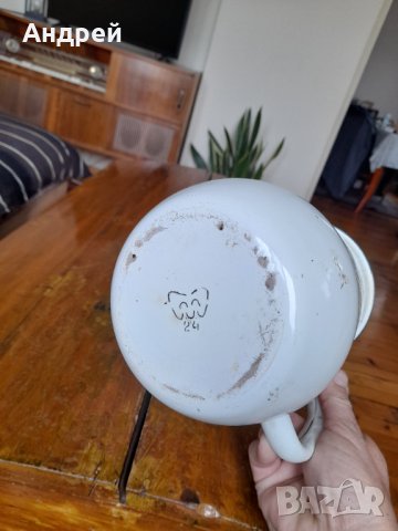 Стара емайлирана кана, снимка 6 - Други ценни предмети - 43156059