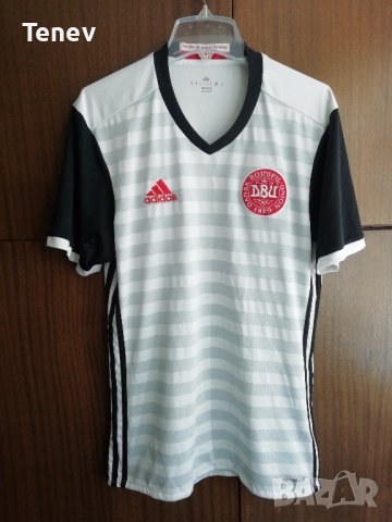 Denmark Adidas оригинална тениска футболна фланелка Дания Национален Отбор размер S