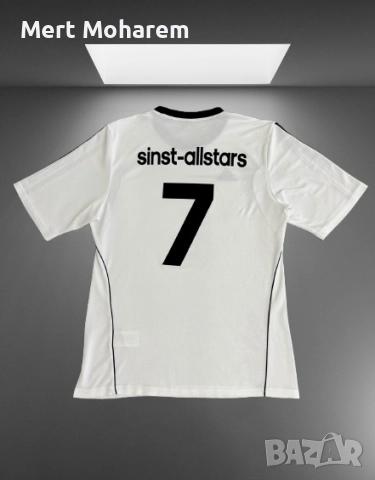 Спортна тениска Adidas Climalite нова, размер M, бяла с черно, снимка 3 - Тениски - 52346094