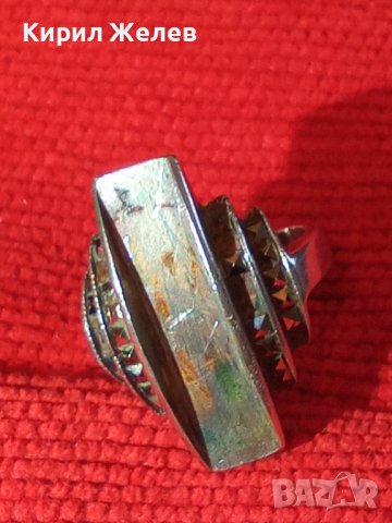 СТАР СРЕБЪРЕН АРТ ПРЪСТЕН СРЕБРО 925 с МАРКАЗИТИ 27560, снимка 17 - Пръстени - 36776617