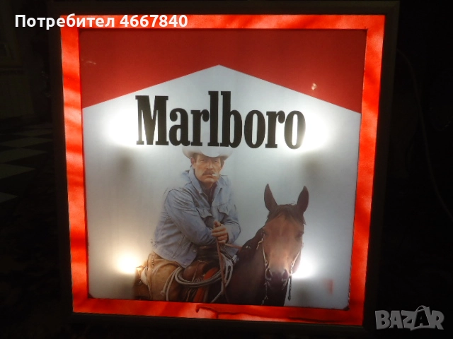 Marlboro  рекламна табела ретро., снимка 2 - Колекции - 52793276