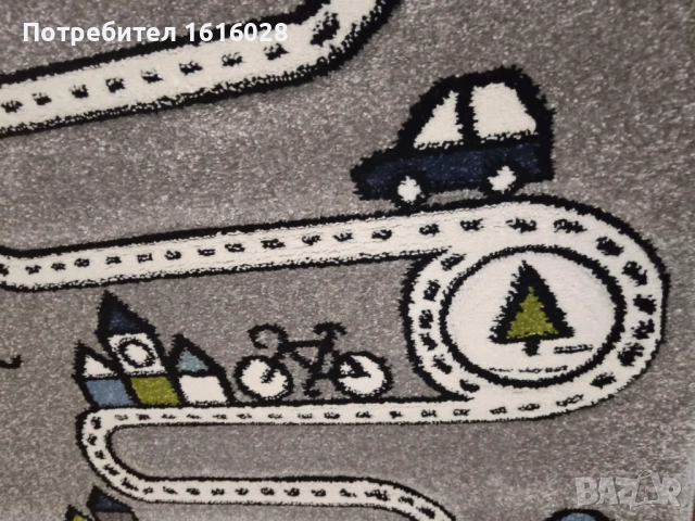 Детски образователен килим с улици,цифри,картинки и фигури на Paco Home., снимка 13 - Други - 51897652