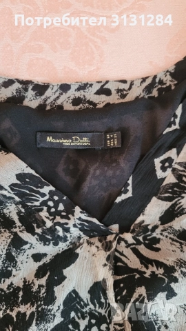Massimo Dutti дамска блуза коприна р.S Италия, снимка 3 - Блузи с дълъг ръкав и пуловери - 51721543