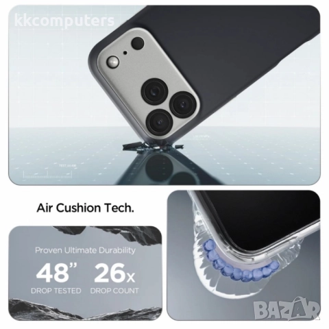 Оригинален кейс Spigen Nano Pop MagSafe, За iPhone 17 Pro (6.3), Черен и Протектор, снимка 9 - Резервни части за телефони - 52490532