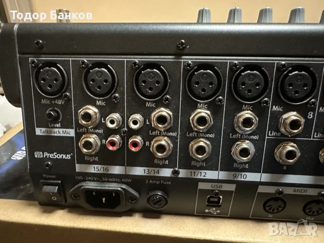 Продавам миксер Presonus StudioLive 16.0.2 USB, снимка 12 - Други - 53035373