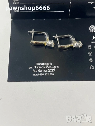 Сребърни обеци 925 , снимка 5 - Обеци - 53537285