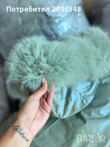 Нов модел дамско яке с голям пух, снимка 1