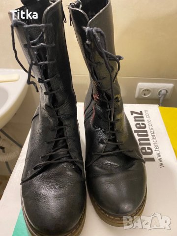 Боти кубинки естествена кожа 38 номер, снимка 6 - Дамски боти - 43145034
